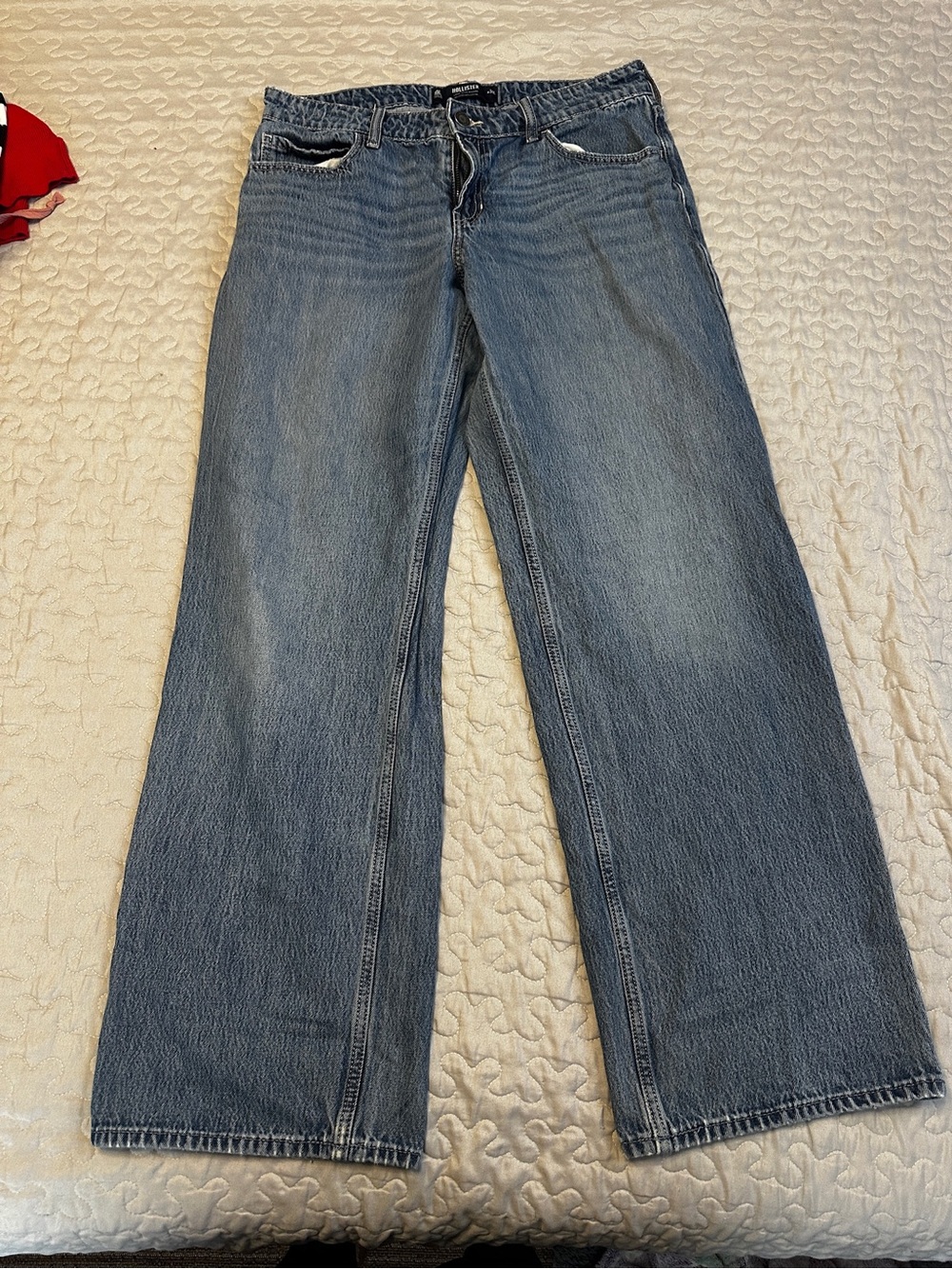 Hollister Light Blue Wide Leg Jeans
